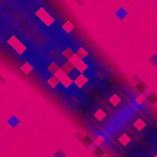 Neon Padrão Abstrato Rosa Roxo Com Formas Quadradas Geométricas Retangulares — Fotografia de Stock
