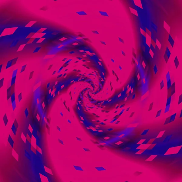 Спиральный Дизайн Неоново Фиолетового Розового Абстрактного Рисунка Геометрическими Квадратными Прямоугольными — стоковое фото