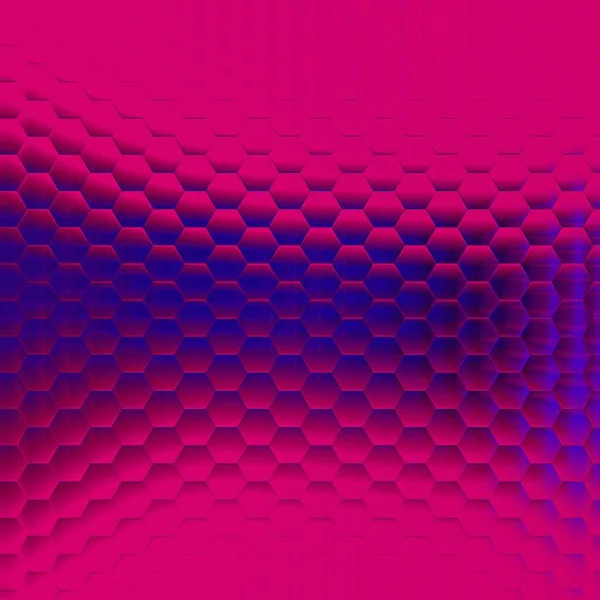 Neon Lila Rosa Abstrakt Form Mönster Och Design Från Hexagonal — Stockfoto