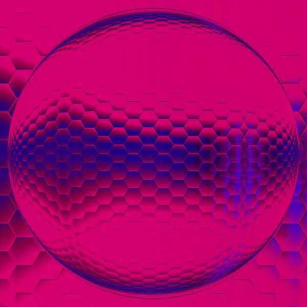 Neon Roxo Rosa Padrão Forma Abstrata Design Moldura Mosaico Hexagonal — Fotografia de Stock