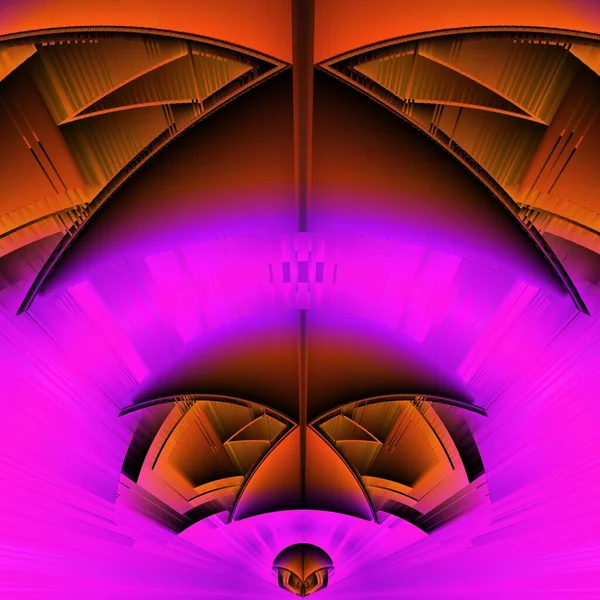 Roestige Geometrische Tinten Van Oranje Paarse Kleuren Als Geometrische Vormen — Stockfoto