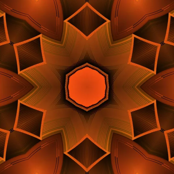 Rostige Geometrische Farbtöne Orange Und Lila Farben Als Geometrische Formen — Stockfoto