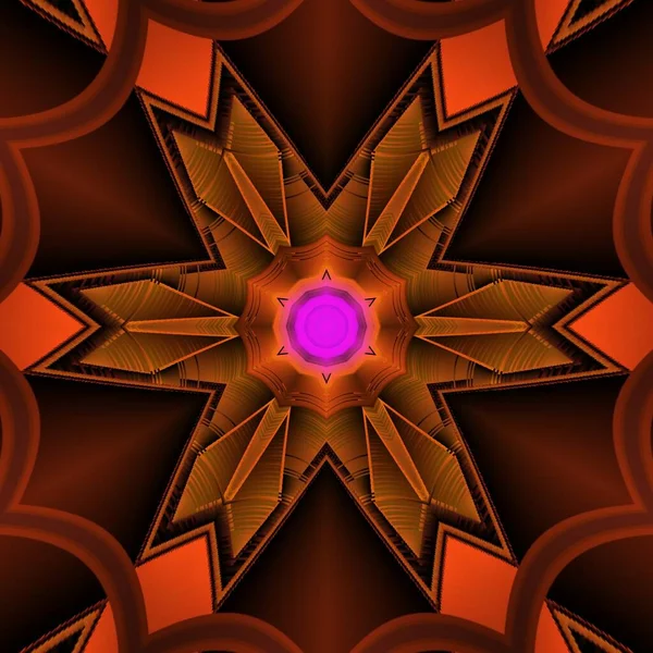 Ржавые Геометрические Оттенки Оранжевого Фиолетового Цветов Геометрические Узоры Узоры — стоковое фото