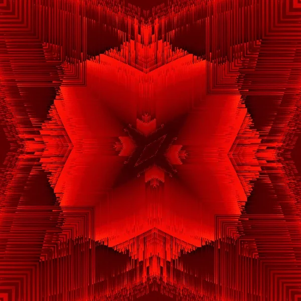 Abstrakte Kunst Aus Schattierungen Dunkellebhafter Roter Farbe Auf Tiefschwarzem Hintergrund — Stockfoto