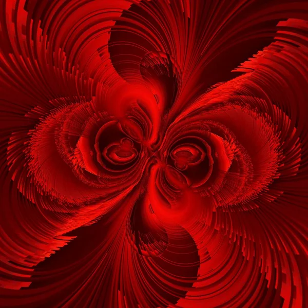 Estilo Ciclón Arte Abstracto Tonos Color Rojo Vivo Oscuro Sobre — Foto de Stock