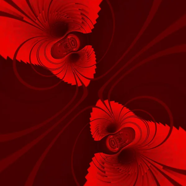 Стиль Циклона Абстрактное Искусство Оттенков Темно Ярко Красного Цвета Реактивном — стоковое фото