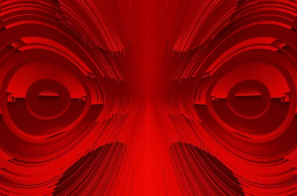 Abstrakte Kunst Aus Schattierungen Dunkellebhafter Roter Farbe Auf Tiefschwarzem Hintergrund — Stockfoto