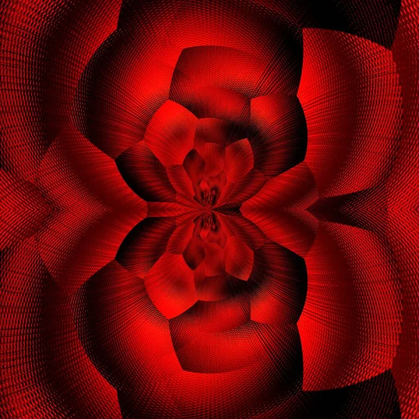 Εξαγωνικό Floral Στυλ Φαντασίας Αφηρημένη Τέχνη Από Αποχρώσεις Του Σκούρο — Φωτογραφία Αρχείου