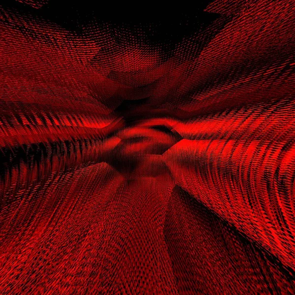 Estilo Fantasia Floral Hexagonal Arte Abstrata Tons Cor Vermelha Vívida — Fotografia de Stock