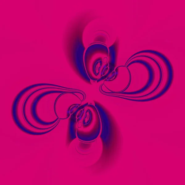 Neon Paars Roze Ingewikkelde Abstracte Vorm Patroon Ontwerp Van Zeshoekig — Stockfoto