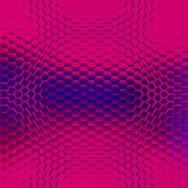 Neon Roxo Rosa Intrincado Padrão Forma Abstrata Design Moldura Mosaico — Fotografia de Stock