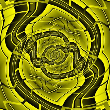 canlı sarı ve siyah güçlü geometrik şekiller desenler ve tasarımlar