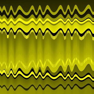canlı sarı ve siyah güçlü karmaşık geometrik bulanık şeffaf yumuşak şekiller ve dalgalı çizgi tasarımları