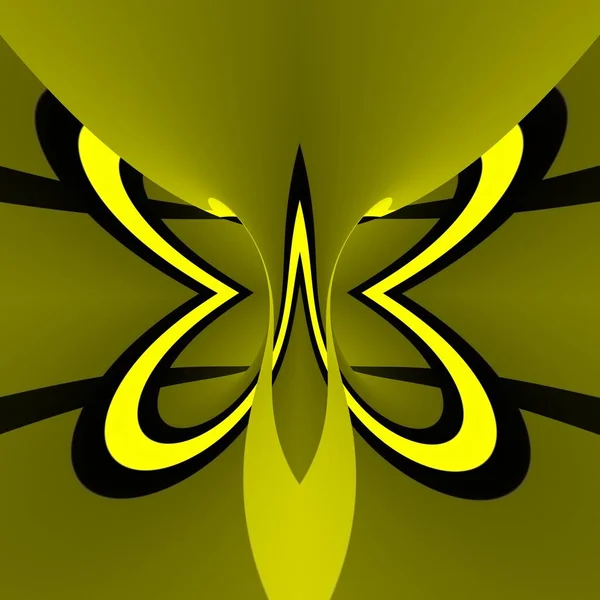 Formas Geométricas Intrincadas Fortes Amarelas Pretas Vivas Padrões Desenhos Baseados — Fotografia de Stock