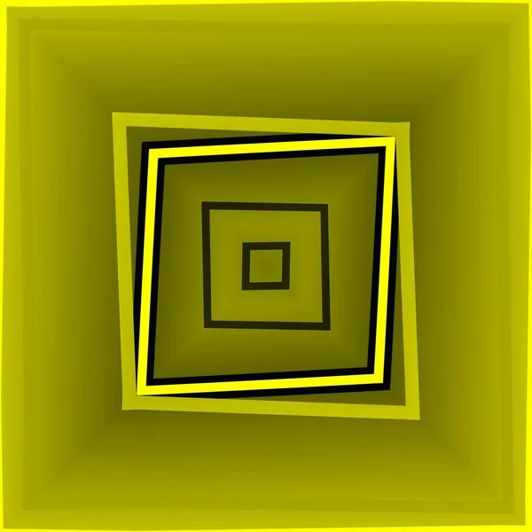canlı sarı ve siyah güçlü geometrik şekiller ve minimal kare biçiminin tasarımları