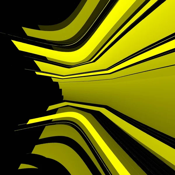 Vivid Amarelo Preto Formas Geométricas Intrincadas Fortes Padrões Desenhos — Fotografia de Stock