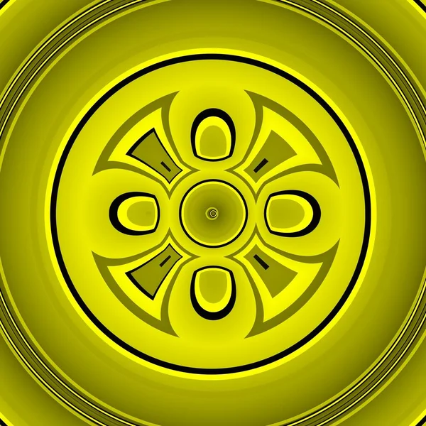 Яскраві Жовті Чорні Сильні Складні Геометричні Розмиті Напівпрозорі Які Форми — стокове фото