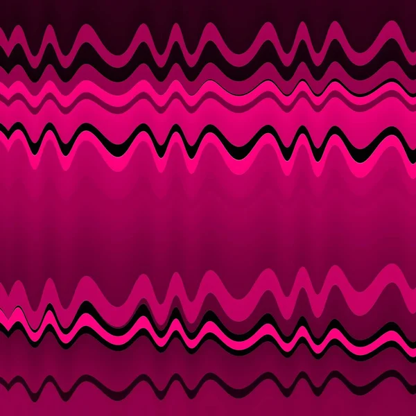 Élénk Rózsaszín Fekete Erős Bonyolult Hullámos Geometriai Formák Minták Minták — Stock Fotó