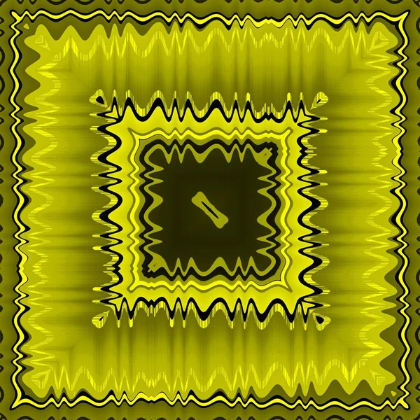 Яскраві Жовті Чорні Сильні Складні Геометричні Форми Візерунки Конструкції Квадратного — стокове фото