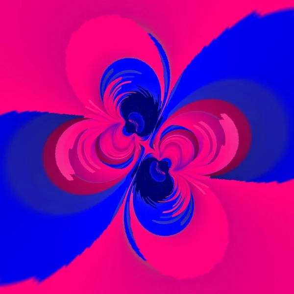 Использование Высококонтрастных Насыщенных Синих Красных Неоновых Цветов Создания Шаблонов Дизайнов — стоковое фото