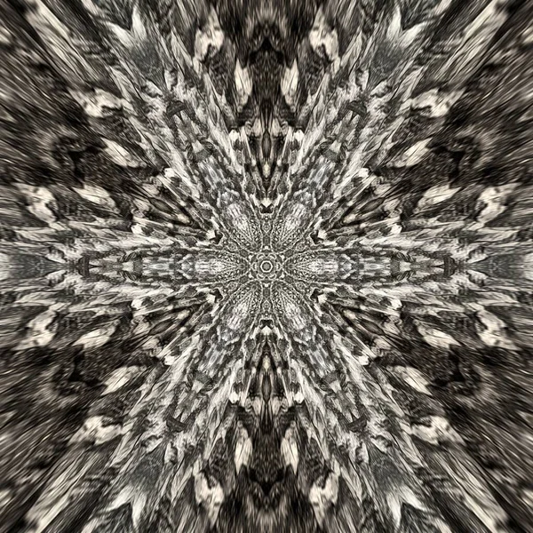 Intrincados Patrones Diseños Fantasía Floral Hexagonal Plata Oro Simétricos Repetición — Foto de Stock