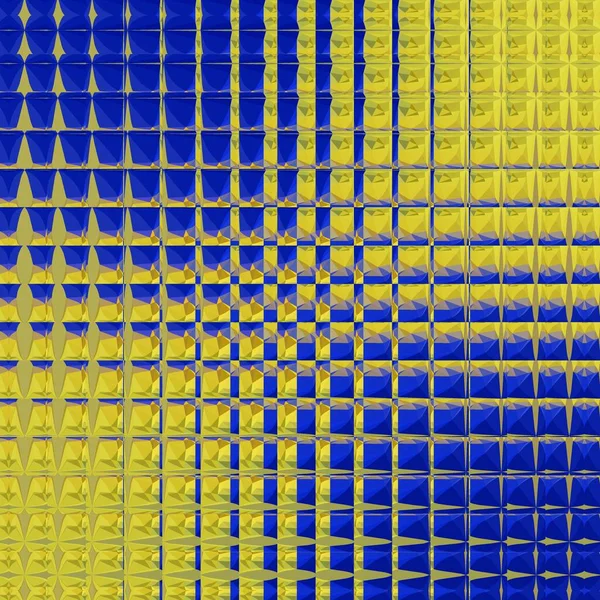 Matisse Mavi Kağıt Geometrik Şekiller Desenlere Ilham Verdi Sarı Desenli — Stok fotoğraf