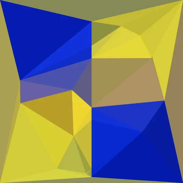 Matisse inspired blue paper geometric shapes and patterns with yellow representing the fields of corn at harvest with cloudless blue skies with design in triangulation cubist style reduction modern art