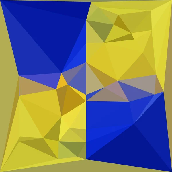 Matisse Inspired Blue Paper Geometric Shapes Patterns Yellow Representing Fields — Stock Photo, Image
