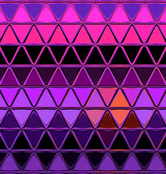 粉红色和紫色的阴影 呈线性条纹状 黑色背景 红色的太阳反射在水中 这种图像通过反射转化为复杂的图案和设计 — 图库照片
