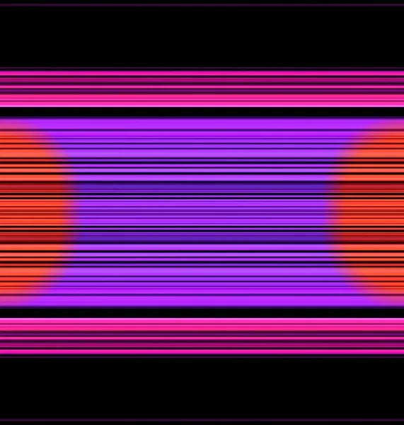 Оттенки Розового Фиолетового Линейной Форме Полосы Черном Фоне Красным Солнцем — стоковое фото