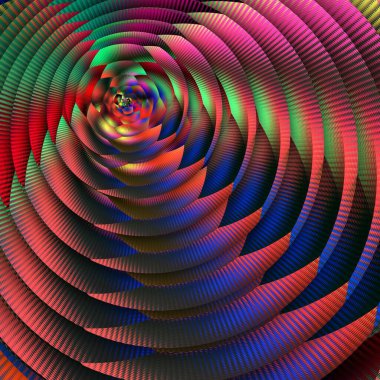 Birincil renk çubuklar fotoğraflandı ve disko ışığı efektleri için kullanıldı. Bu birçok altıgen çiçek desenine dönüştü. Şekiller ve tasarımlar.