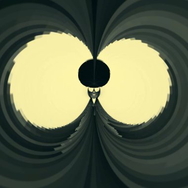 Gri, karmaşık, fütüristik geometrik desenlerin ve tasarımların gölgelerinde tek renkli soyut sanat