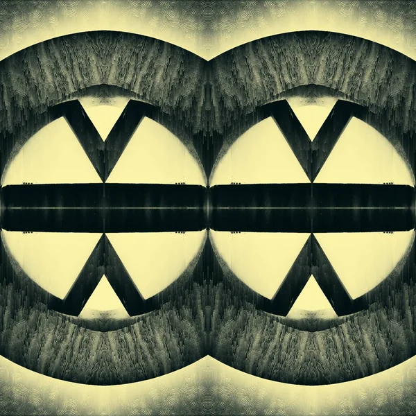 Монохроматическое Абстрактное Искусство Оттенках Серого Сложного Футуристического Геометрического Узора Дизайна — стоковое фото