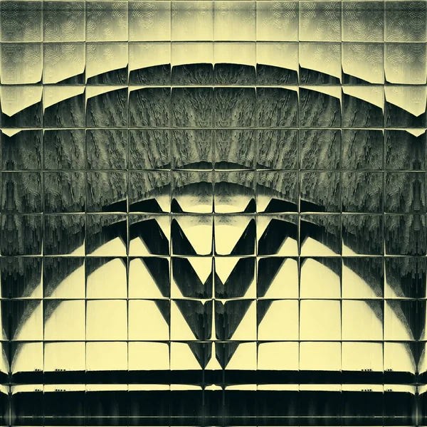 Monochromatische Abstracte Kunst Grijstinten Van Ingewikkelde Futuristische Geometrische Patronen Ontwerpen — Stockfoto