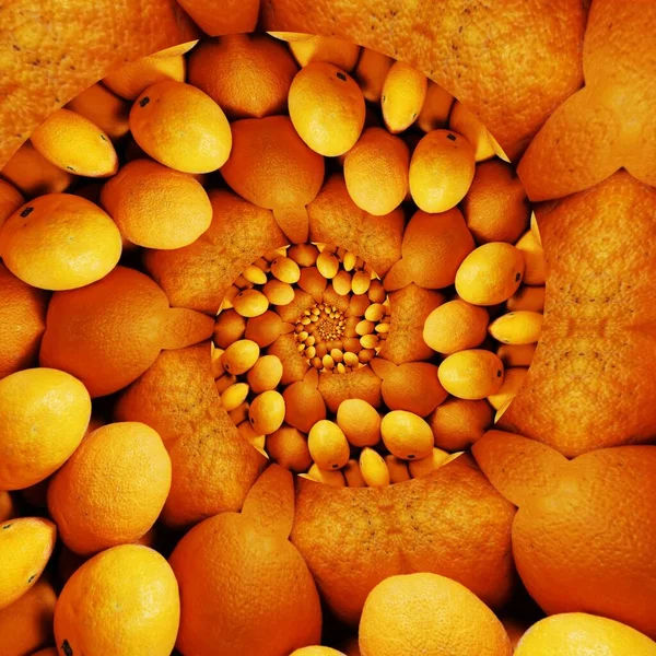 地元の市場のオレンジの写真はパターンの形やデザインに変化し — ストック写真