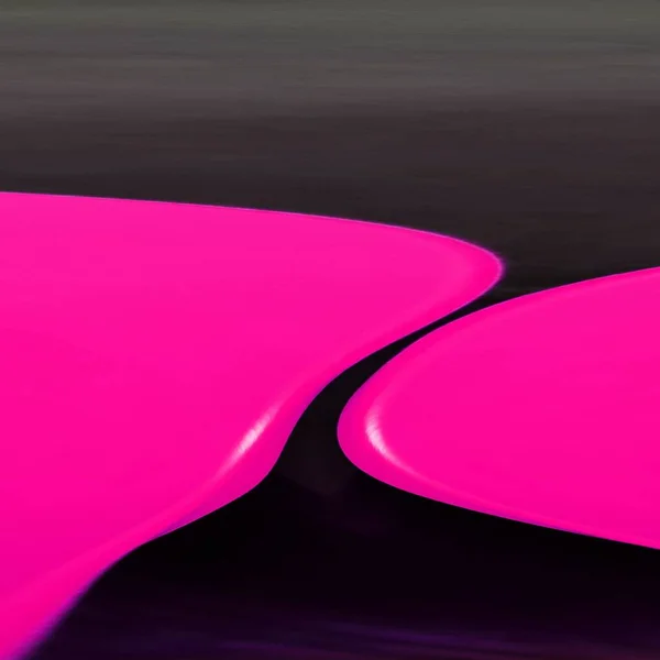 pair mirror image of two vivid bright pink shiny curve shaped tables transformed into e unique unusual shapes patterns and intricate designs