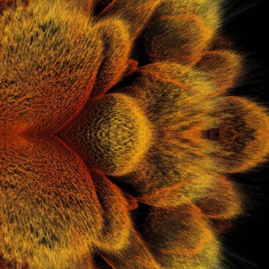 Yüksek çözünürlüklü kabarık yüzey etkisinden başlayarak çiftçi pazarındaki birçok organik portakalın soyut polen desenleri ve tasarımı