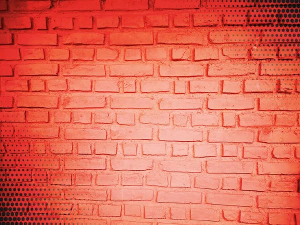 Simple Plain Textured Brick Wall Designed Strong Rectangular Geometric Shapes — Stock Photo, Image