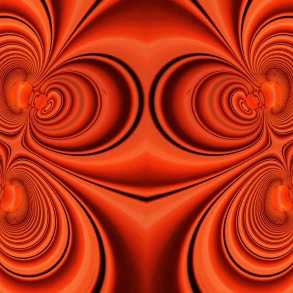 Rojo Vivo Tonos Persianas Seguridad Metal Color Naranja Transformados Intrincados — Foto de Stock