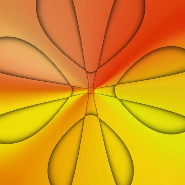 Wellenraster Design Gelbgoldtönen Und Orangefarbenem Licht Verwandelt Abstrakte Muster Und — Stockfoto