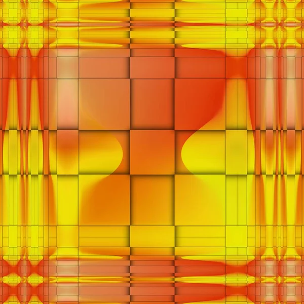 Wellenraster Design Gelbgoldtönen Und Orangefarbenem Licht Verwandelt Abstrakte Muster Und — Stockfoto