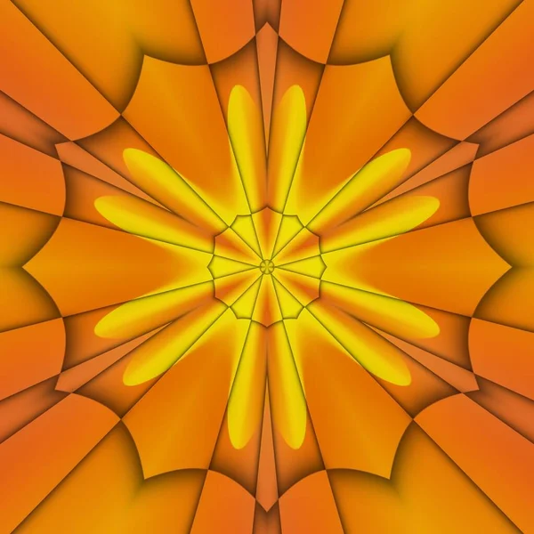 Diseño Rejilla Onda Tonos Oro Amarillo Luz Naranja Transformada Hacer — Foto de Stock