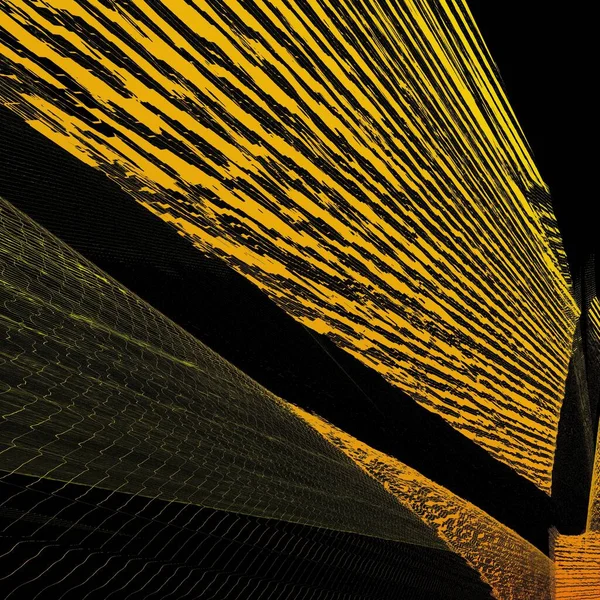 Diseño Rejilla Onda Tonos Oro Amarillo Luz Naranja Transformada Hacer — Foto de Stock