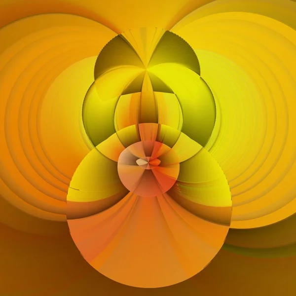 黄色金黄色和橙色光阴影下的波栅设计转化为抽象的图案和形状 — 图库照片