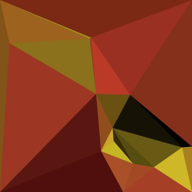 Kırmızı turuncu sarı çizgisel çizgilerin gölgeleri kübist nirengi detay azaltma tarzında birçok karmaşık minimalist desenlere dönüştürülmüştür.