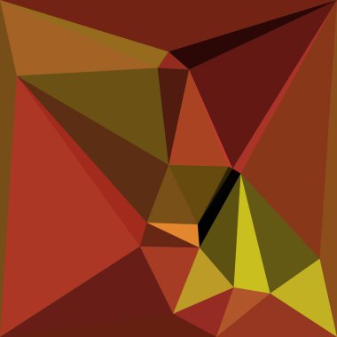 Kırmızı turuncu sarı çizgisel çizgilerin gölgeleri kübist nirengi detay azaltma tarzında birçok karmaşık minimalist desenlere dönüştürülmüştür.