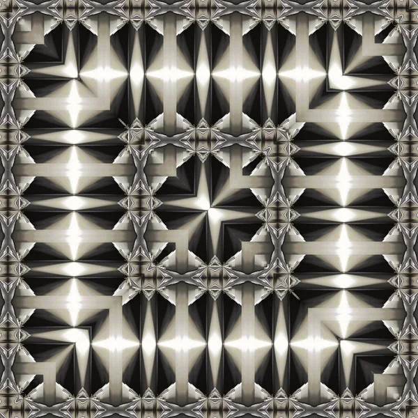 Monochromatische Abstracte Kunst Glanzende Metallic Reflecterende Tinten Van Zilver Grijs — Stockfoto