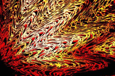 Şiddetli kırmızı ışıkta düşen farklı yağmur damlalarının fotoğrafları birden fazla benzersiz desenlere ve tasarımlara dönüştürülüyor.