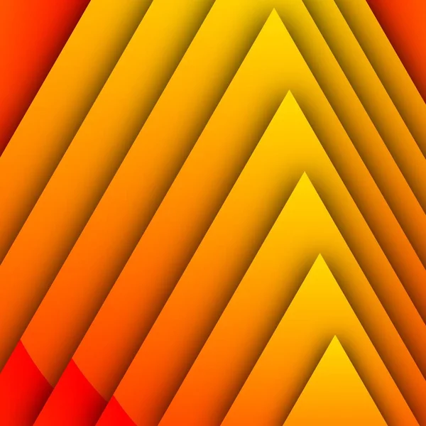 Έντονη Φωτεινή Κίτρινη Έως Κόκκινη Κλίση Μοναδικά Τριγωνικά Ομόκεντρα Σχέδια — Φωτογραφία Αρχείου