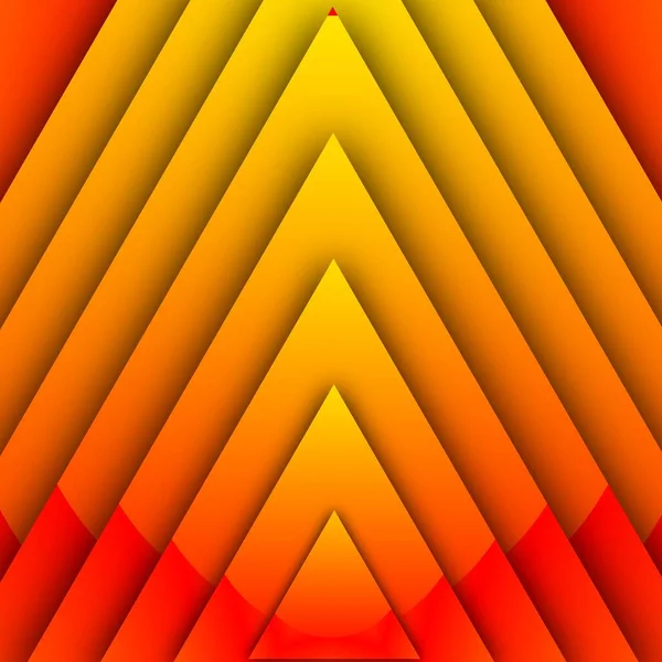 Яркий Ярко Желтый Красный Градиент Уникальные Треугольные Концентрические Узоры Узоры — стоковое фото